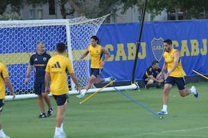 Edinson Cavani tuvo su primer entrenamiento con el grupo desde la llegada de Boca a Miami; fue este sábado, en la antesala de la tercera fecha