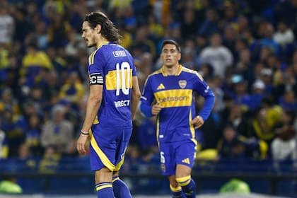 Edinson Cavani y Miguel Merentiel, dos de los responsables ofensivos de Boca que no han podido cumplir con las expectativas