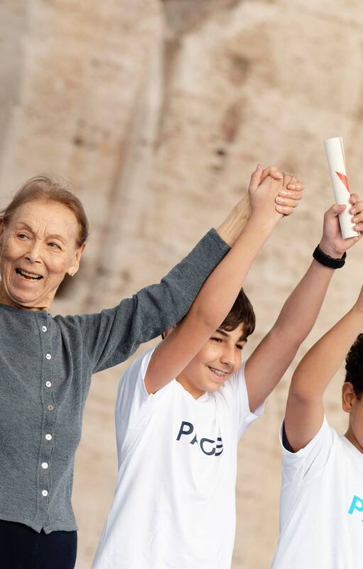 Edith Bruck, en un encuentro ecuménico organizado en 2022 por el Papa Francisco