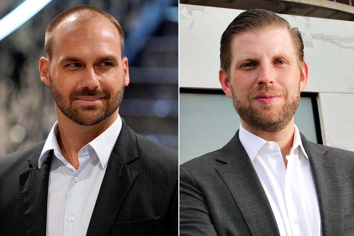 Edoardo Bolsonaro y Eric Trump