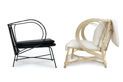Eduardo Aldacour ideó una versión personal y urbana de esta pieza emblemática. Así nació la serie ‘Sauce’, compuesta por un sillón amplio y envolvente que se complementa con banquetas de diferentes tamaños.