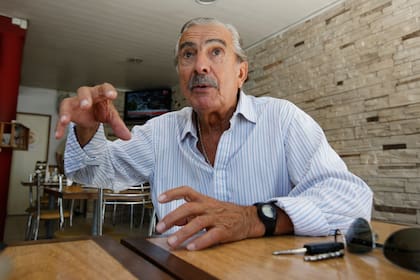 Eduardo "Polo" Román en una nota de 2015, su hijo recibio 5 tiros en un intento de robo en la calle.