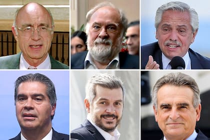 Eduardo Bauzá, Chrystian Colombo, Alberto Fernández, Jorge Capitanich, Marcos Peña y Agustín Rossi