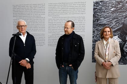 Eduardo Costantini, Guillermo Kuitca y Teresa Bulgheroni