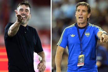 Eduardo Coudet y Claudio Ubeda tendrán este domingo un gran desafío como entrenadores de River y Boca