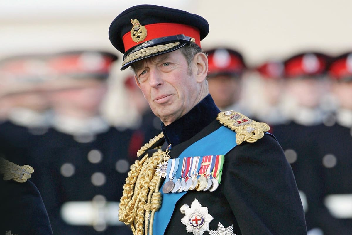 Eduardo de Kent durante un desfile en la Academia Militar de Sandhurst en Surrey, en diciembre de 2005.