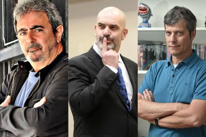 Eduardo de la Puente, Nacho Goano y Mario Pergolini, excompañeros de CQC y también de la FM Rock&Pop