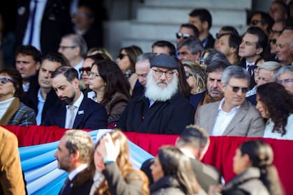 Eduardo Elsztain, presidente de IRSA, presenció el discurso del Presidente desde uno de los palcos