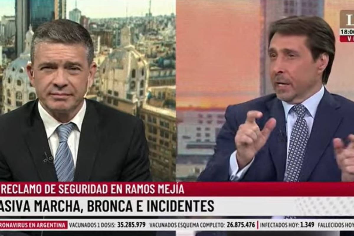 Eduardo Feinmann apuntó contra Axel Kicillof por la represión a la manifestación de los vecinos de Ramos Mejía que pedían por seguridad el lunes, tras el asesinato de Roberto Sabo
