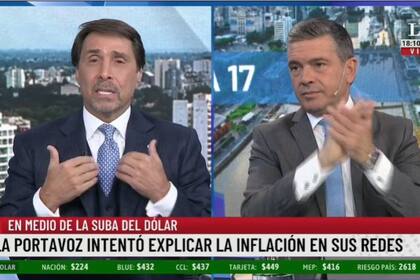 Eduardo Feinmann apuntó contra la portavoz presidencial Gabriela Cerruti por su explicación de los motivos de la inflación en la Argentina