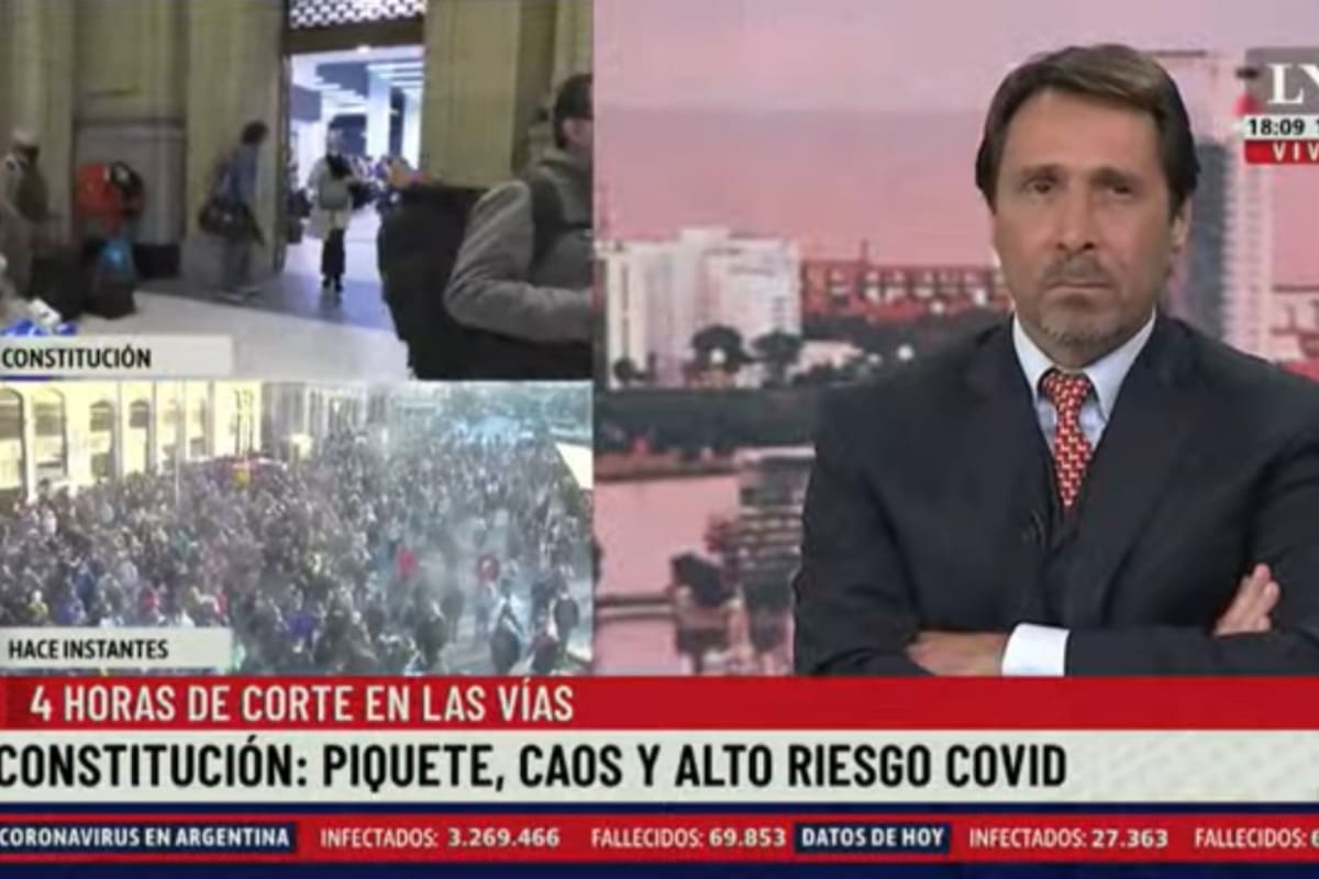 Eduardo Feinmann calificó a lo sucedido en Constitución como "la clandestina del Estado y Sabina Frederic"