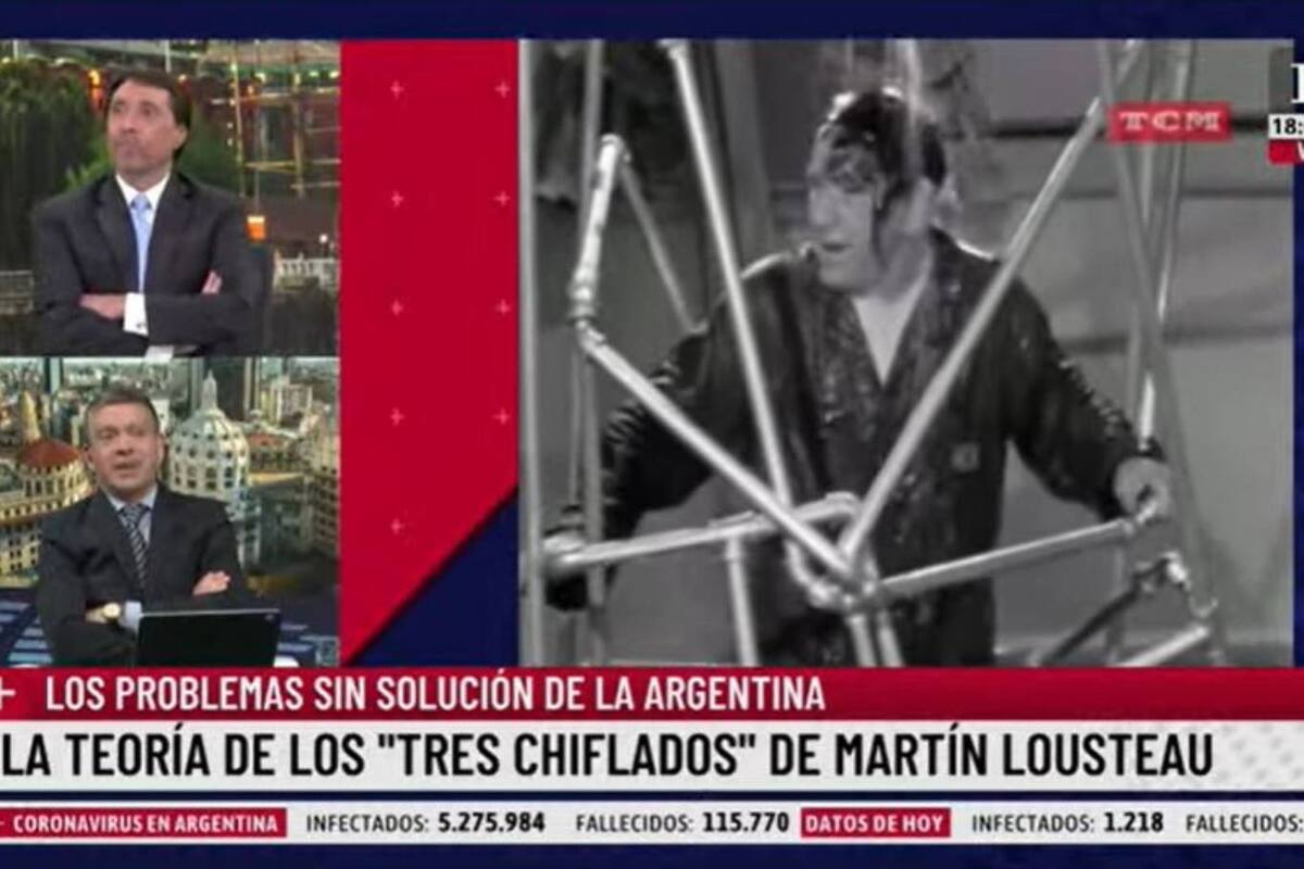Eduardo Feinmann comparó la manera en que maneja la economía el gobierno nacional con una escena de la clásica serie Los tres chiflados