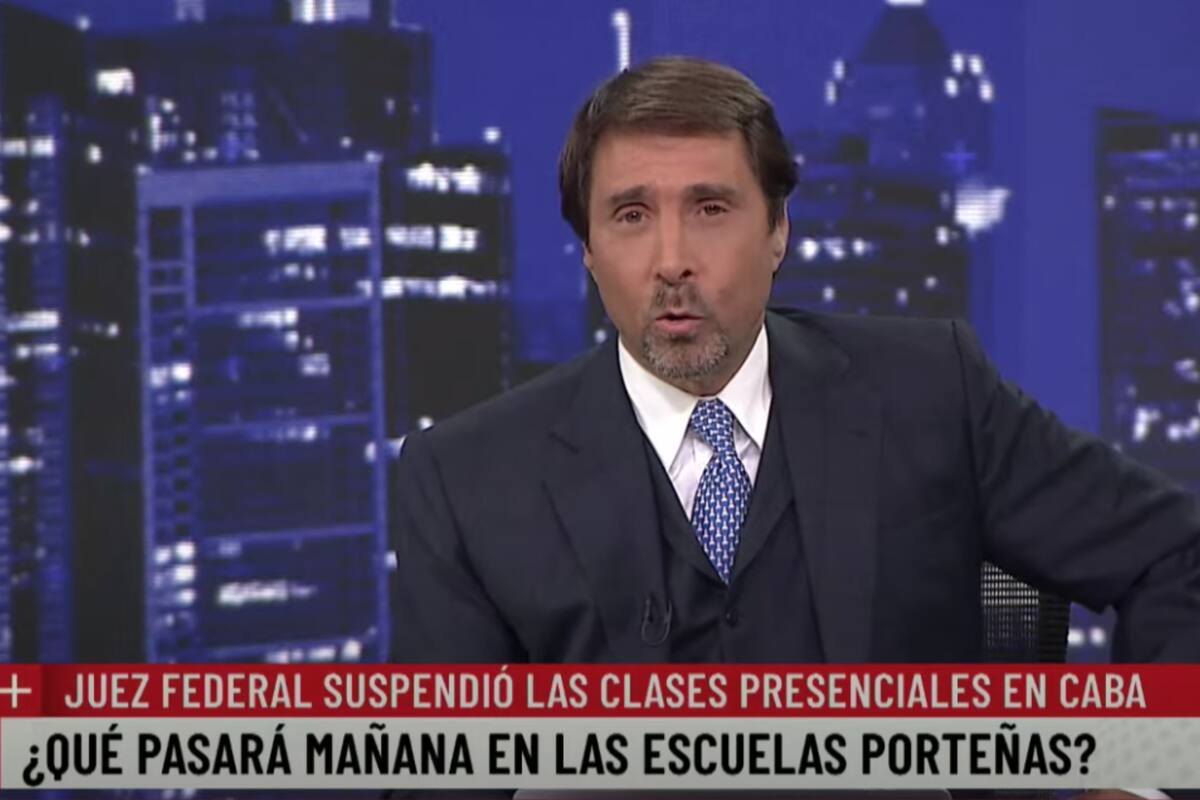 Eduardo Feinmann habló tras el nuevo fallo que suspendió las clases presenciales en CABA