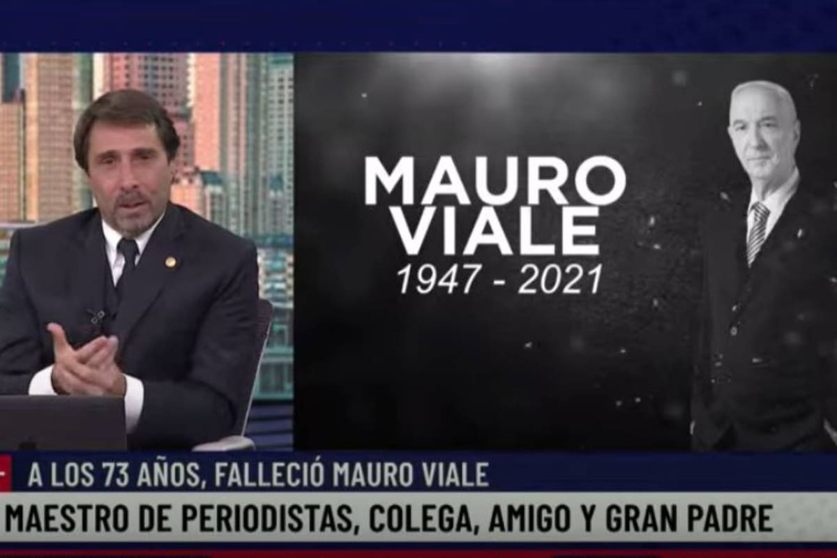 Eduardo Feinmann hizo un respetuoso relato de las últimas horas de su colega y amigo Mauro Viale