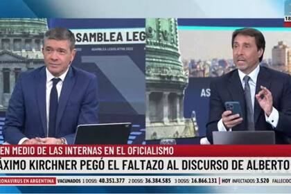 Eduardo Feinmann le informó a su colega Pablo Rossi cuántos días faltan para que finalice el gobierno de Alberto Fernández