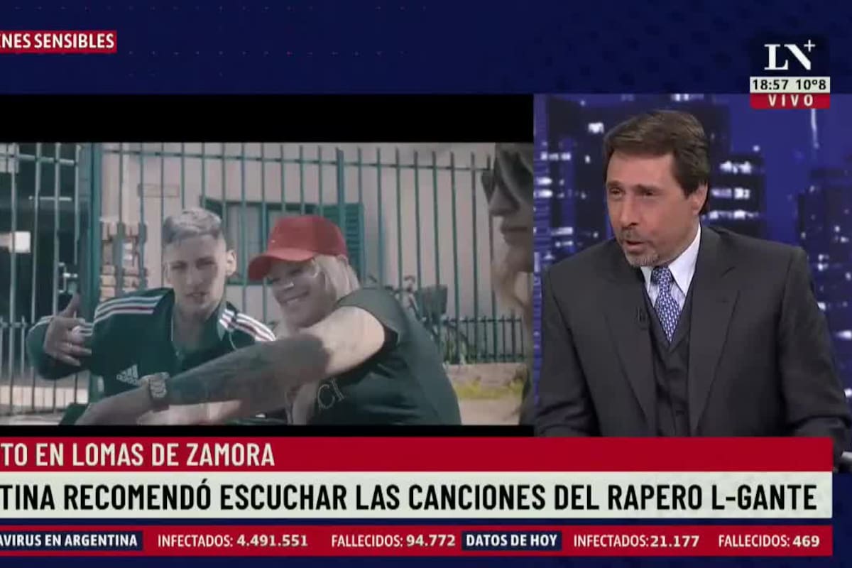 Eduardo Feinmann leyó las letras de L-Gante e hizo estallar las redes