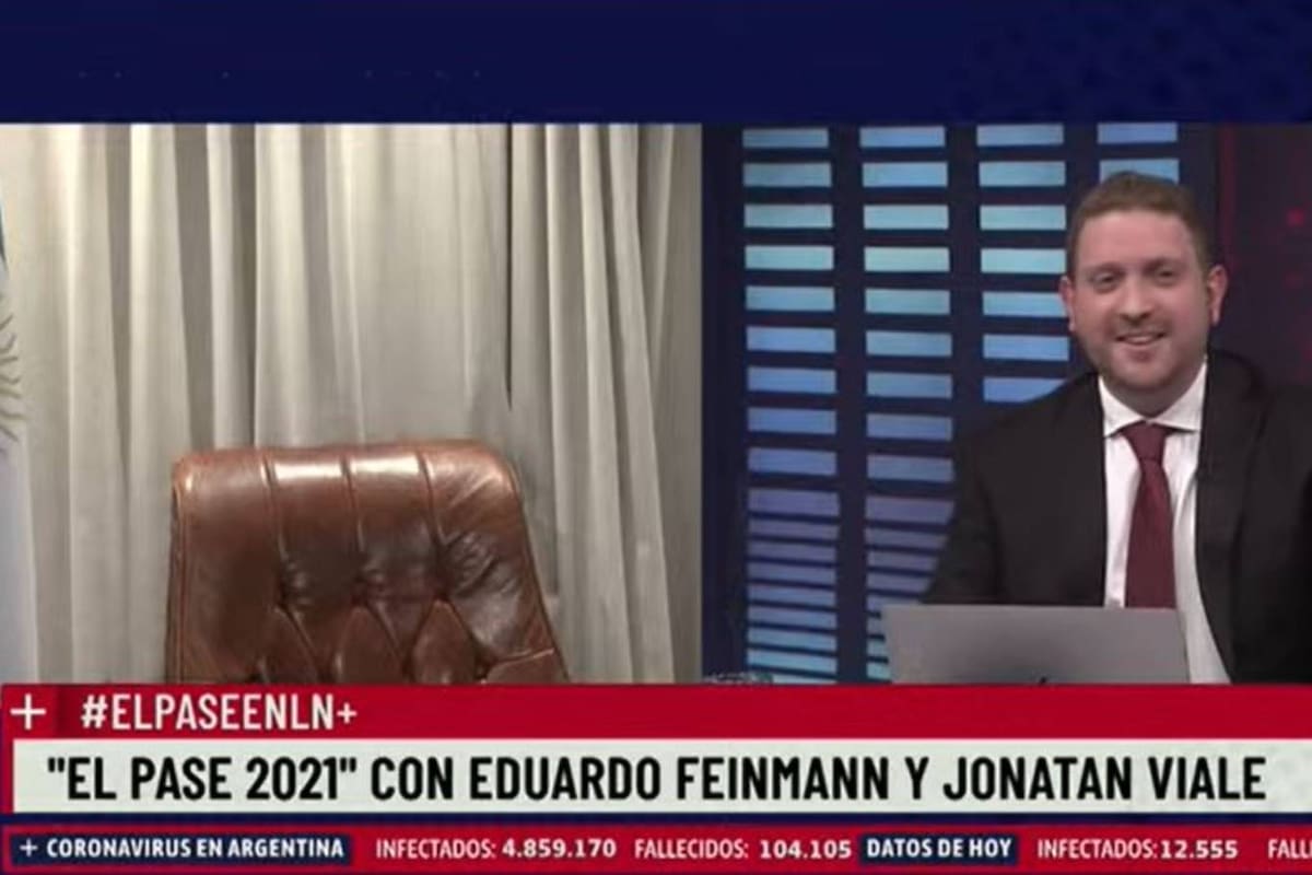 Eduardo Feinmann, que transmite el programa desde su casa, abandonó su lugar y dejó solo a Jonatan Viale en pleno pase