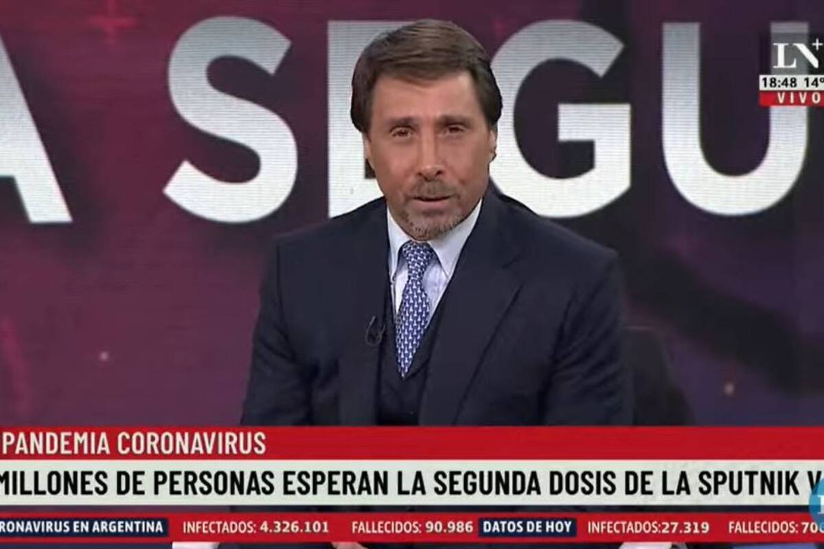 Eduardo Feinmann se refirió en duros términos a las declaraciones de Alberto Fernández sobre la segunda dosis de la vacuna contra el coronavirus