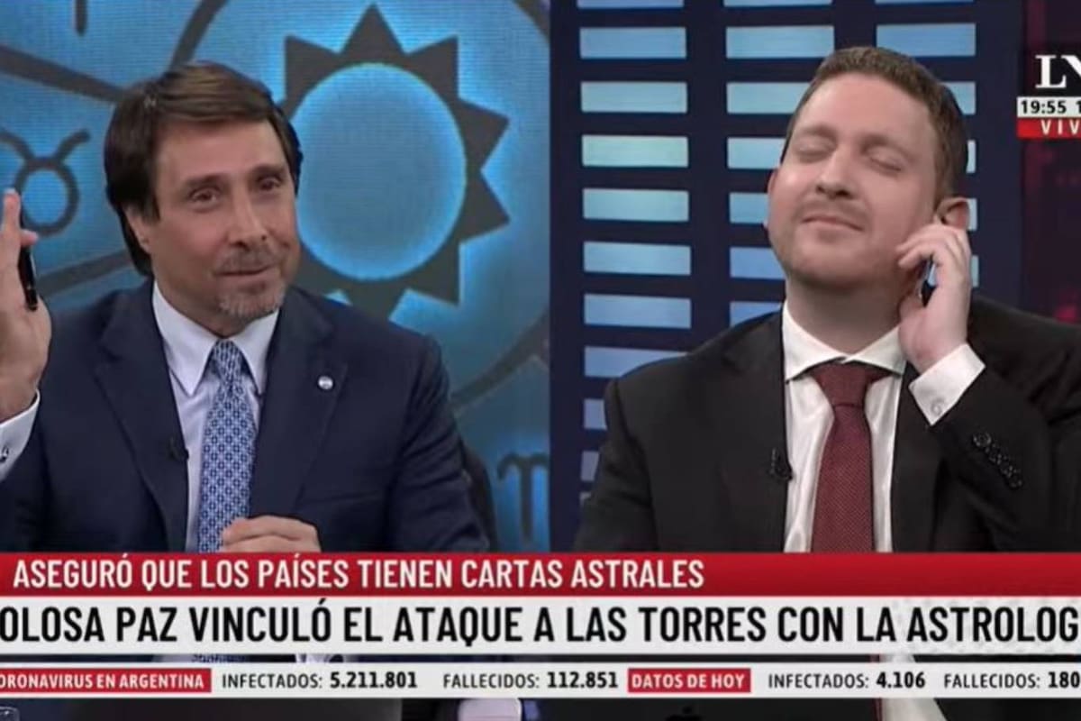 Eduardo Feinmann y Jonatan Viale escenificaron un momento astrológico en su habitual pase de este martes