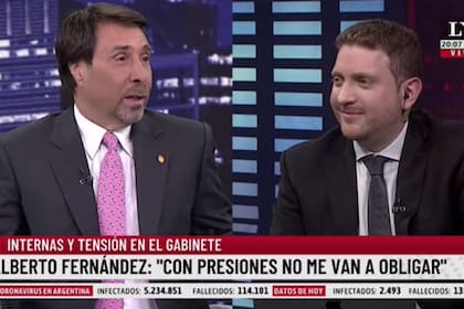 Eduardo Feinmann y Jonatan Viale hablaron sobre la crisis del gobierno y la difícil relación que llevan Cristina Kirchner y Alberto Fernández, ambos del partido Frente de Todos