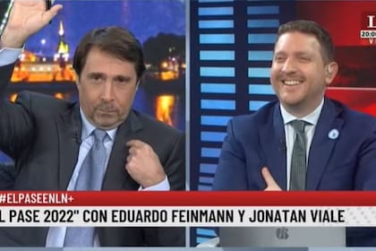 Eduardo Feinmann y Jonatan Viale reaccionaron ante el uso del lenguaje inclusivo por parte del presidente Alberto Fernández en el pase de LN+