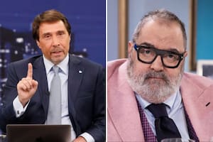 Eduardo Feinmann y Jorge Lanata, en el pase de Radio Mitre