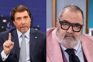 Eduardo Feinmann y Jorge Lanata, en el pase de Radio Mitre