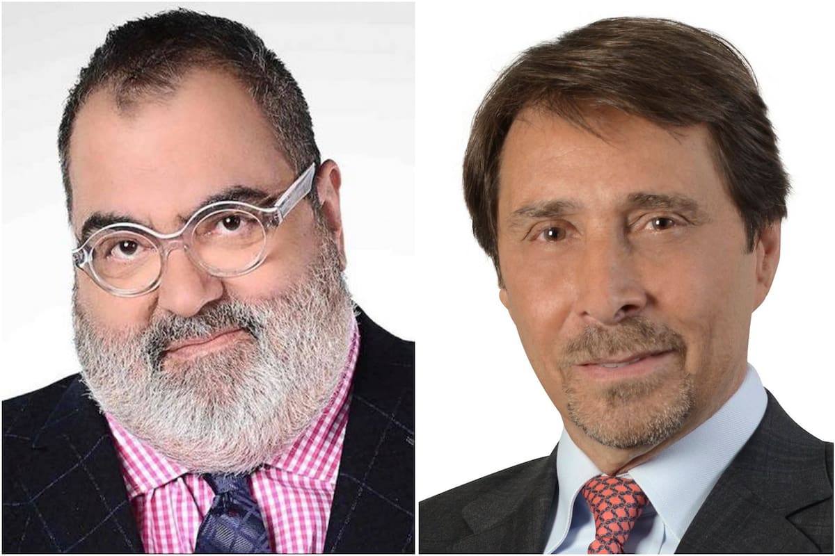 Eduardo Feinmann y Jorge Lanata hicieron el primer pase radial del año. "Es un honor para mí hacer este pase con vos”, le dijo el periodista de LN+