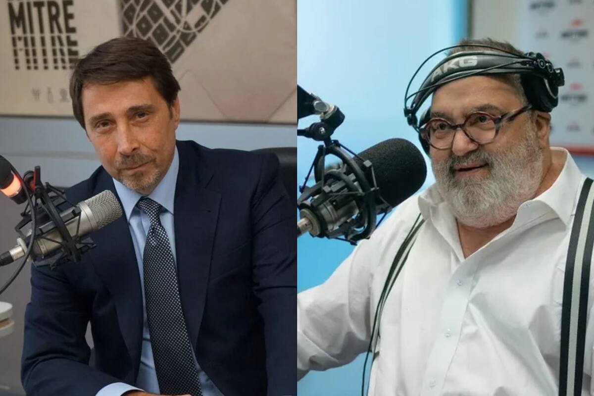 Eduardo Feinmann y Jorge Lanata se cruzaron en el pase entre los programas que conducen por radio Mitre