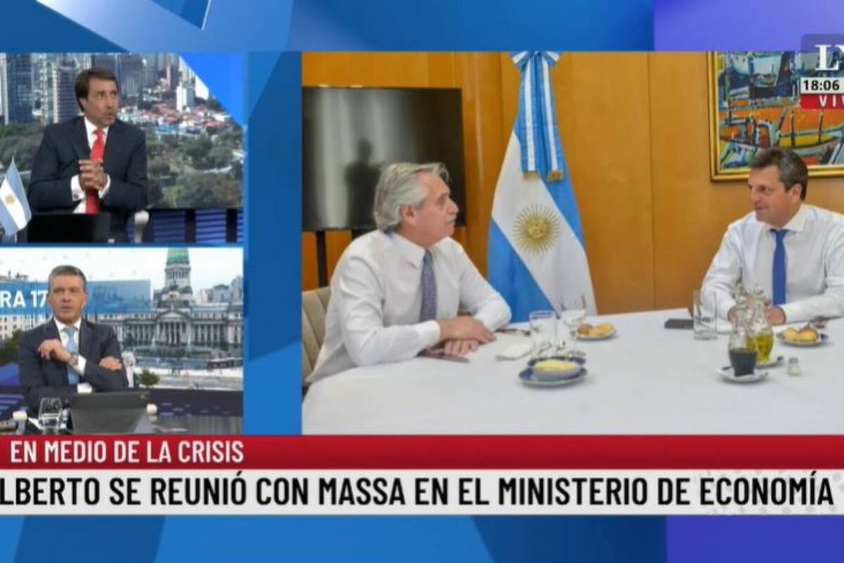 Eduardo Feinmann y Pablo Rossi analizaron la foto de la reunión del lunes entre el presidente Alberto Fernández y el ministro de Economía, Sergio Massa