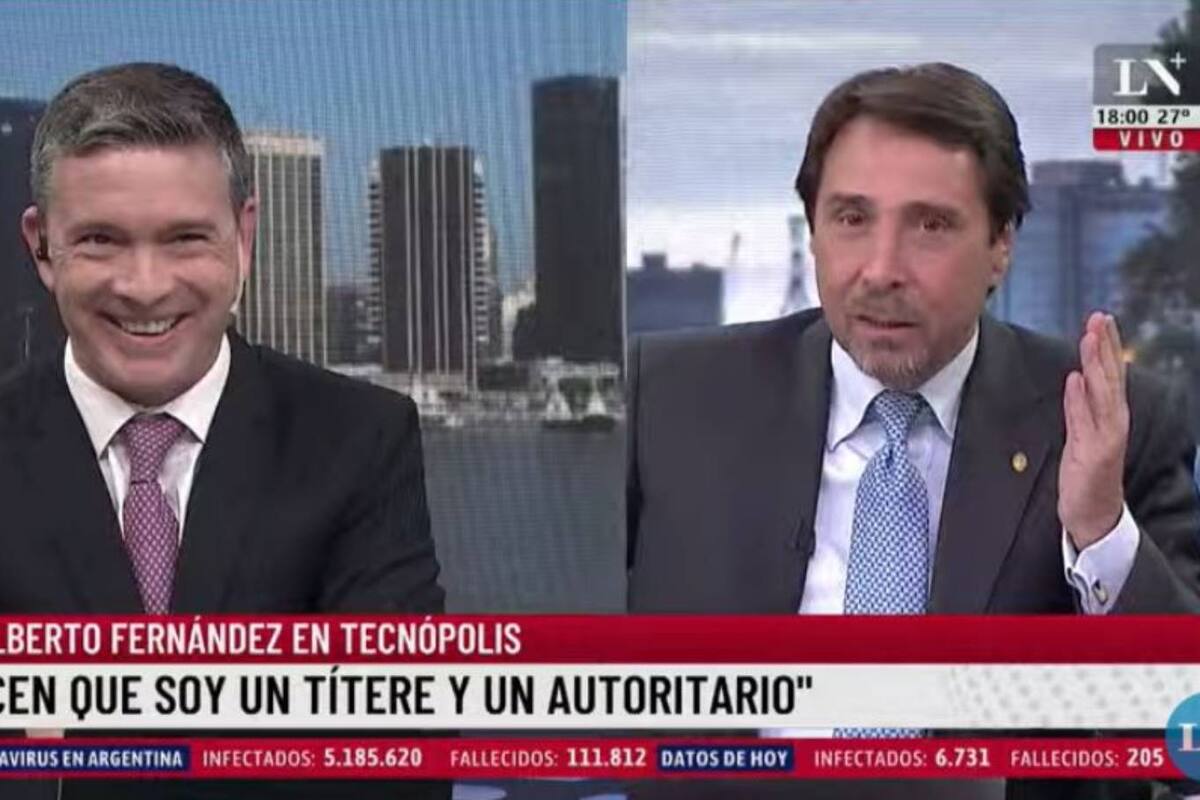 Eduardo Feinmann y Pablo Rossi comparten el pase de este martes, donde analizaron un gesto de Eduardo Wado de Pedro en el acto de este martes de Alberto Fernández en Tecnópolis