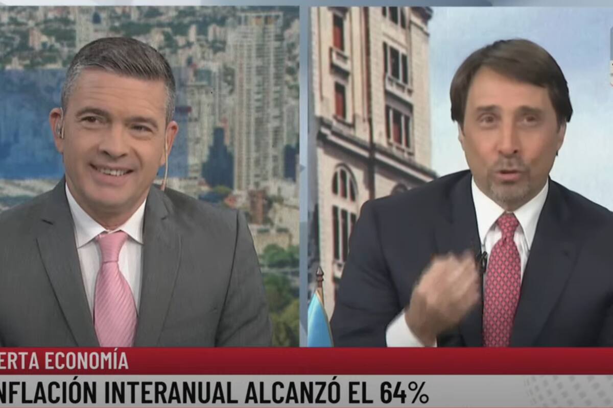 Eduardo Feinmann y Pablo Rossi en el pase de LN+