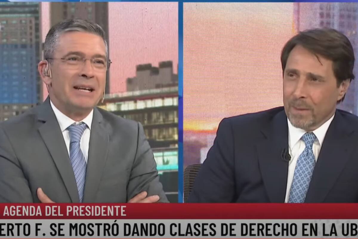 Eduardo Feinmann y Pablo Rossi en el pase de LN+