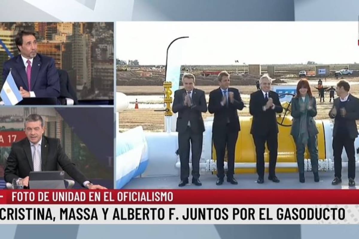 Eduardo Feinmanno notó un detalle en la inauguración del gasoducto Néstor Kirchner