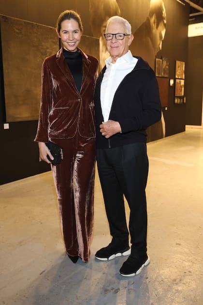 Eduardo junto a su esposa, Elina Costantini