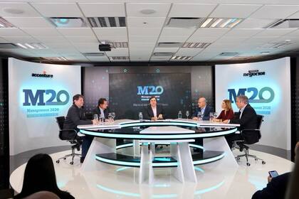 Eduardo Levy Yeyati (Universidad Di Tella), Alejandro Gil (Sinergium Biotech); José Del Rio (LA NACION), Alejandro Malamed (Humanize Consulting), Alicia Caballero (UCA) e Ignacio Stegman