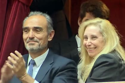 Eduardo Lule Menem y Karina Milei