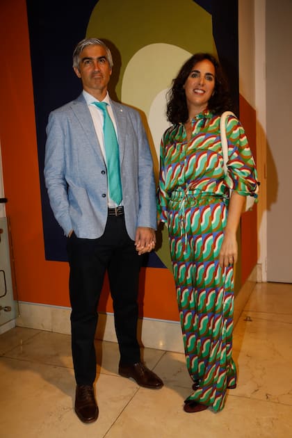 Eduardo Mallea, vicepresidente de ArteBA y Cecilia Perazzo
