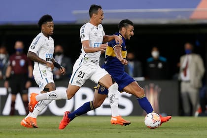 Boca y Santos no se sacaron ventajas en el partido de ida de una de las semifinales de la Copa Libertadores