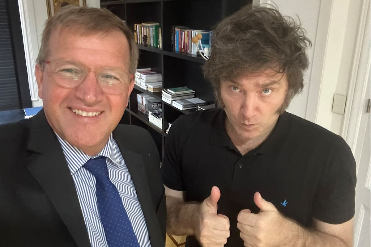 Eduardo Serenellini y Javier Milei