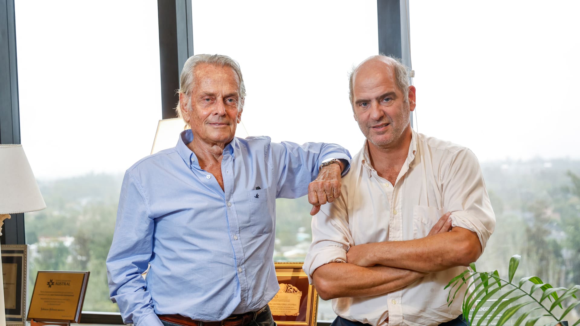 Eduardo Strauch y Miguel Paz se reencontraron hace unos días en el Hospital Universitario Austral
