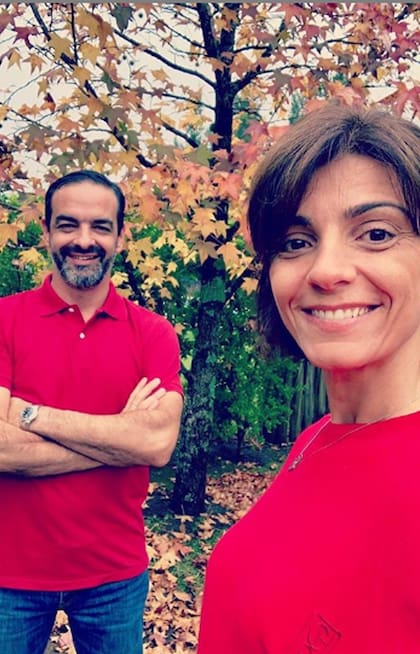 Eduardo, su marido, apoyo fundamental en su vida.