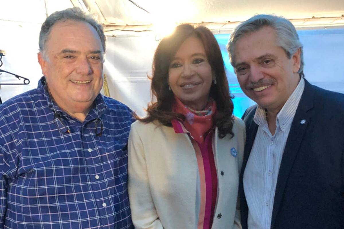Eduardo Valdés, Cristina Kirchner y Alberto Fernández