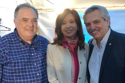 Eduardo Valdés, Cristina Kirchner y Alberto Fernández