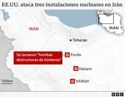 EE.UU. ataca tres instalaciones nucleares