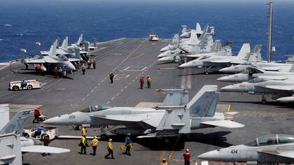 EE.UU envió el portaviones Carl Vinson a Corea del Sur