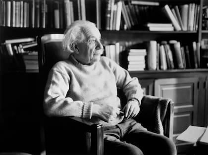 Einstein, en su casa, en Estados Unidos