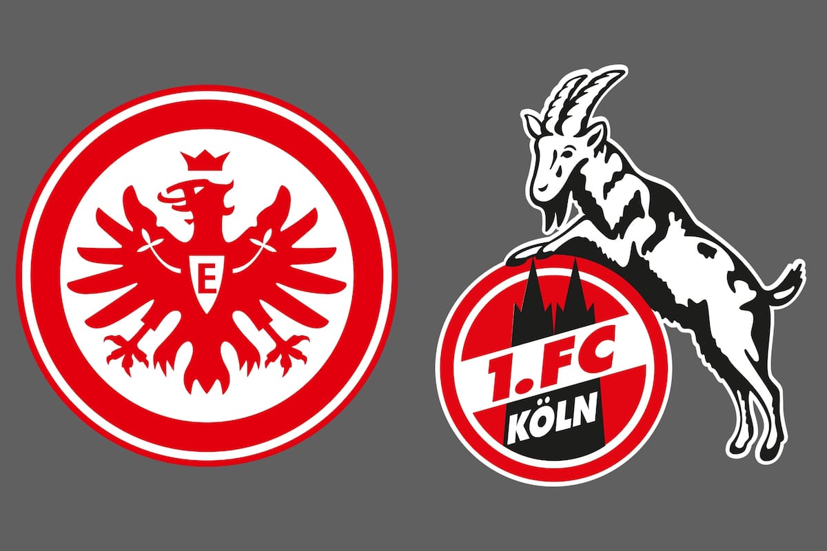 Eintracht Frankfurt y 1. FC Köln disputaron uno de los encuentros de la jornada del fútbol aleman