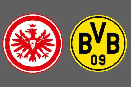 Eintracht Frankfurt y Borussia Dortmund disputaron uno de los encuentros de la jornada del fútbol aleman
