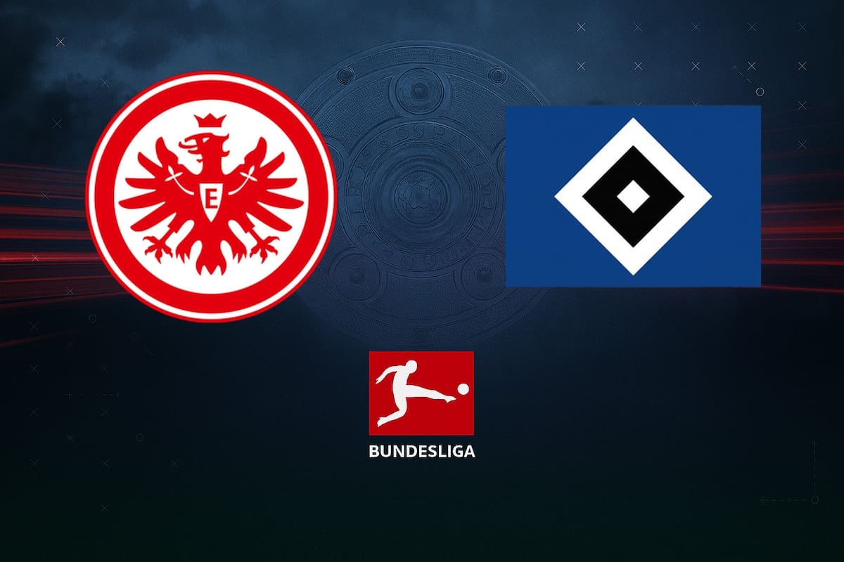 Eintracht Frankfurt y Hamburger SV disputaron uno de los encuentros de la jornada del fútbol aleman